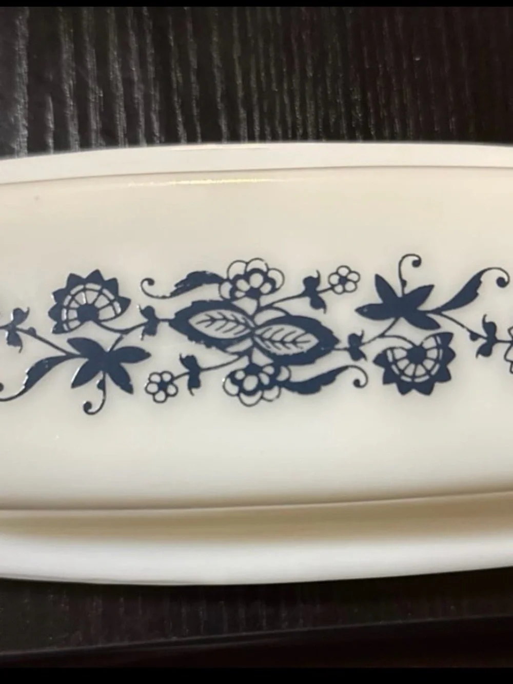 Pyrex Old Town Blue Butter Dish